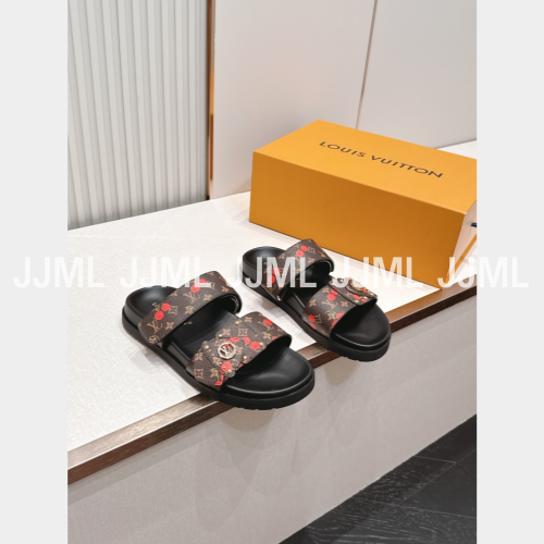 루이비통 플랫 컴포트 뮬 모노그램 체리 에디션