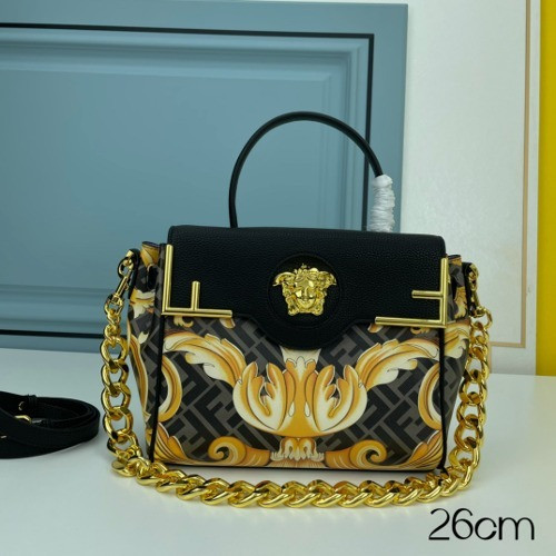 펜디 X 베르사체 메두사 Gold Baroque 핸드백 미디움